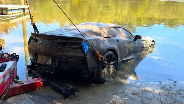 Stolen Corvette C7 Found at the Bottom of a Georgia River Nearly Six Years Later