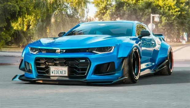 Digital Artist Reimagines Chevy Camaro as a Striking Widebody Machine