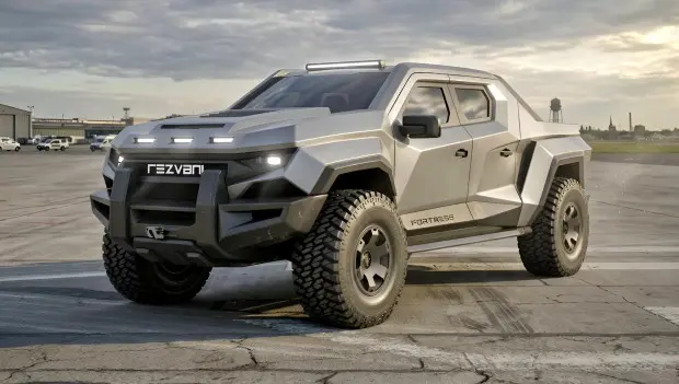 Rezvani Fortress Is a $285,000 Apocalypse-Ready Pickup With Armor and 850 Horsepower