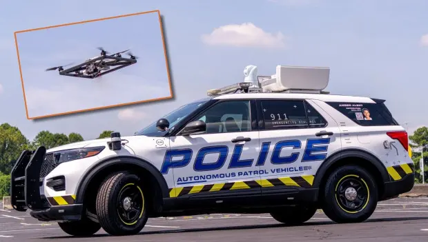 Miami Tests Driverless Police Car That Can Patrol Streets and Launch Drones