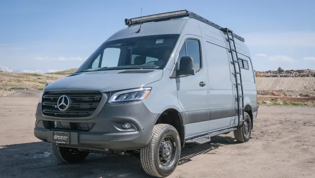 This Custom Mercedes Sprinter Camper Van Brings Apartment-Level Comfort to the Backcountry