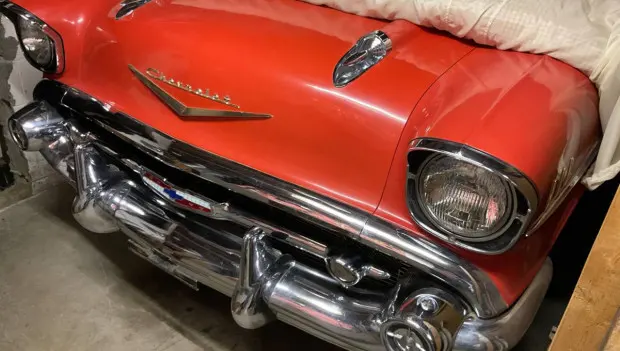 Navy Veteran Hid His 1957 Chevy Bel Air Behind a Garage Wall for 57 Years—Now It's Finally Up for Sale