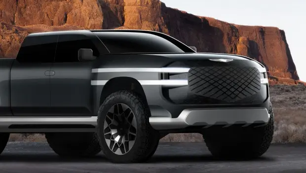 Genesis Reveals Secret Design Sketches: “Detroit 2030” Pickup and Unconventional Jet On Wheels MPV Surface Online