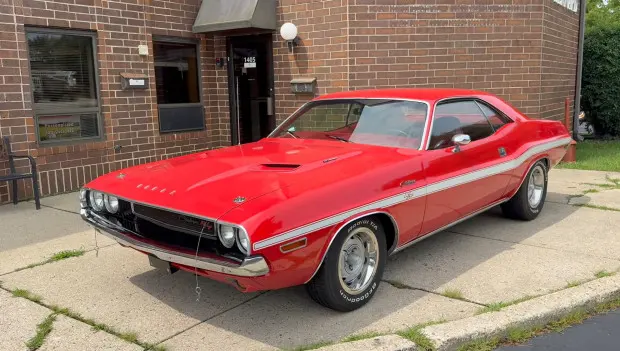 Red-on-Red 1970 Dodge Challenger Is a Genuine JS23 R/T With Original Sheet Metal