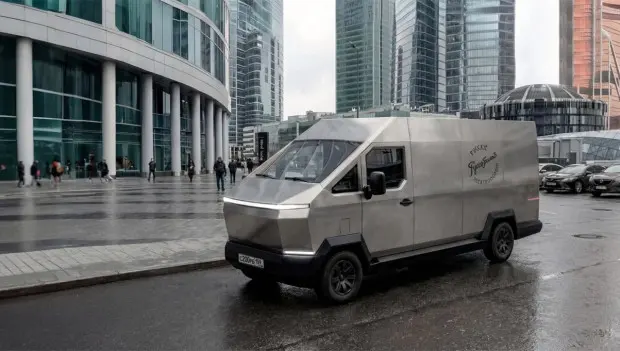 Russian-Style Cybertruck Clone: Options List for Electric Van Revealed