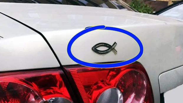 What the “Fish” Sticker on the Back of a Car Really Means