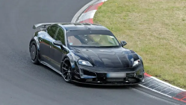 Photos of the Most Hardcore Version of Porsche Taycan Have Appeared