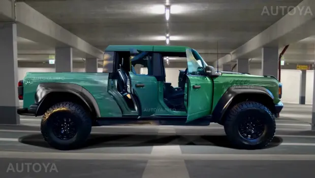 2027 Ford Bronco Raptor Pickup Becomes Jeep Gladiator’s Ultimate Digital Nightmare
