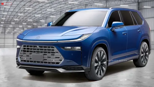 Toyota Grand Highlander, Over 16 Feet Long, Appears in New Render