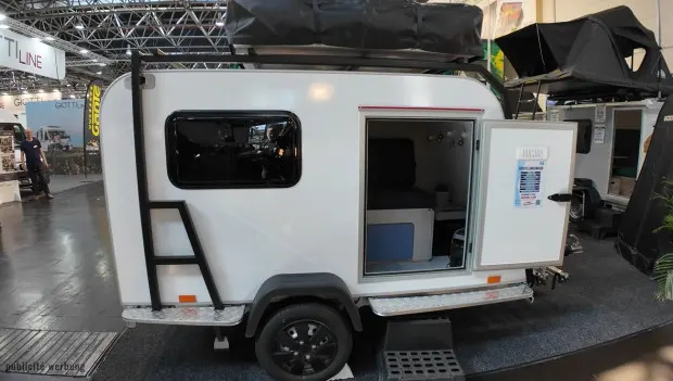 This Tiny Travel Trailer Is Barely 12 Feet Long, But It Still Has a Bed, Kitchen and Plenty of Storage