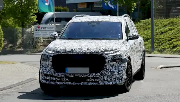 Pre-production Audi crossover shown online — a potential competitor to the BMW X7