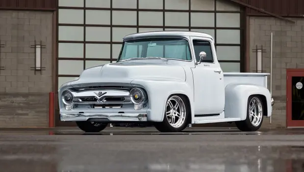 This 1956 Ford F-100 Looks Classic Outside but Hides a 525-HP V8 Surprise Under the Hood
