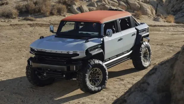 GMC Unveils a Bronco and Wrangler Alternative: Meet the Hummer X Pickup