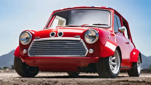 Brits Built a Classic Mini With Two Yamaha Engines — If Scrappy-Doo Were a Car, This Would Be It
