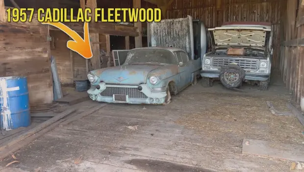 1957 Cadillac Fleetwood Spent 50 Years Sitting in a Barn — The Revival Is Hard to Believe