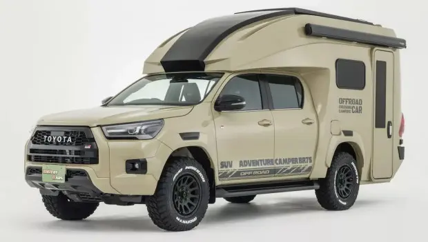 Toyota Hilux GR Sport Turned into an Off-Road Camper Home: Fits Four People