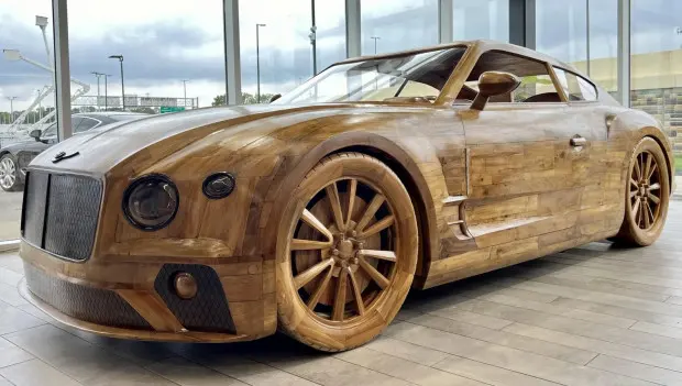 A Fully Wooden Bentley Hits eBay — and Costs Almost as Much as the Real Thing