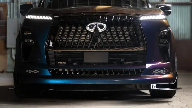 Nissan dropped the GT-R engine under the hood of the Infiniti QX80 SUV