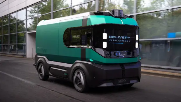 Stellantis and UQI Unveil BOW Autonomous Electric Delivery Van Concept