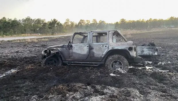 Jeep Wrangler Gets Stuck Off-Trail, Sparks 20-Acre Wildfire in Florida’s Ocala National Forest