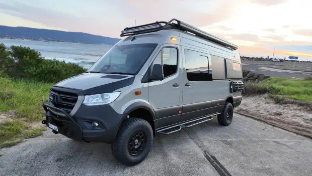 This Bamboo-Filled Camper Van Packs a Massive Garage and Serious Off-Grid Capability