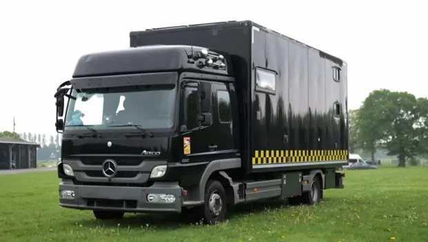 This Mercedes Atego Truck Is Now a Practical and Comfortable Off-Grid Home for a Family of Six