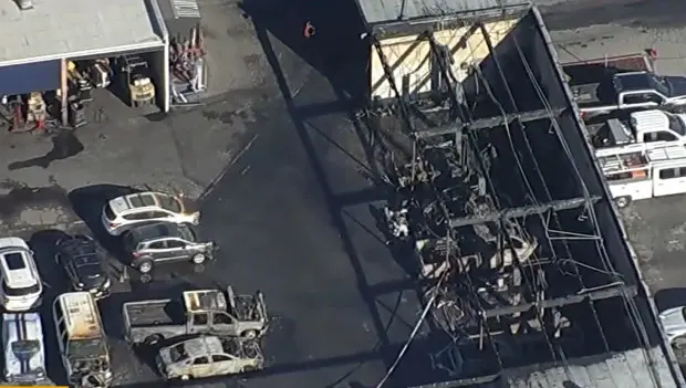 Fire Sweeps Through California Ford Dealership, Damaging Up to 20 Vehicles