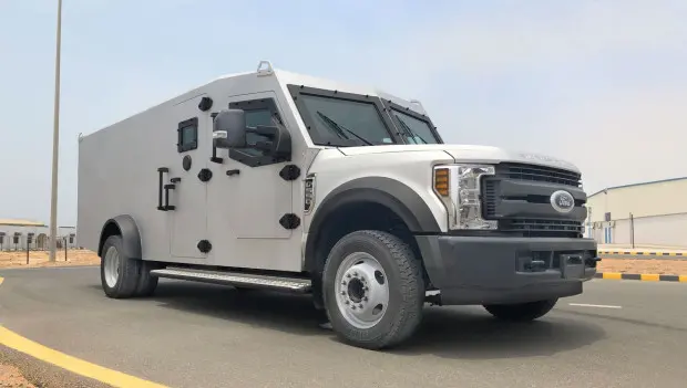 Armored Ford F-550 Is a Rolling Fortress Built to Carry Millions
