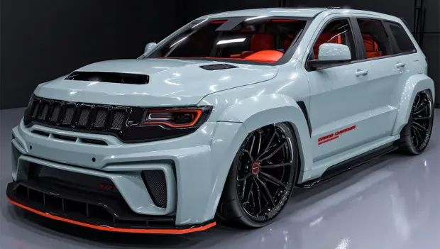 Demon-Swapped Jeep Trackhawk Joins the Lowrider Scene – Rendering
