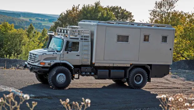 Extreme Off-Road Home on Wheels Built From a Mercedes-Benz Truck