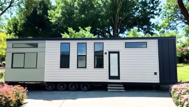 This New 40-Foot Tiny Home Redefines Spacious, Single-Level Living