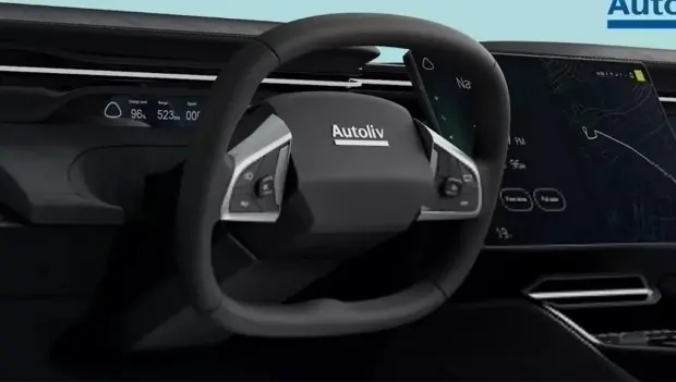 World’s First Foldable Steering Wheel for Self-Driving Cars Unveiled at CES 2026