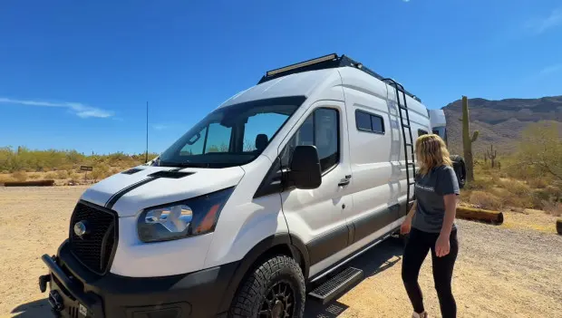 This Ford Transit Camper Was Built for Cat Owners, With a Custom Interior Designed for Life on the Road
