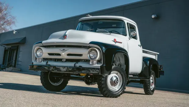 This 1956 Ford F-100 Feels Like a 41k-Mile Time Capsule in Grey and Black