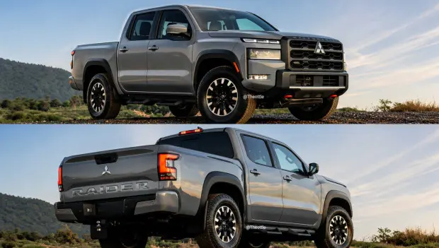 Első látványterveken mutatkozik be az új Mitsubishi Raider pickup