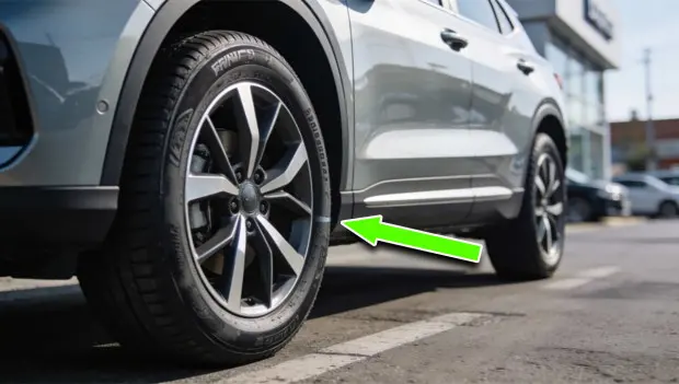 Pourquoi mettre du ruban adhésif sur un pneu de voiture ? L’astuce simple des conducteurs expérimentés