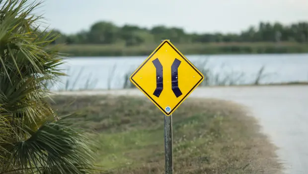 A BIZARRE road sign is giving some drivers major confusion at a key intersection