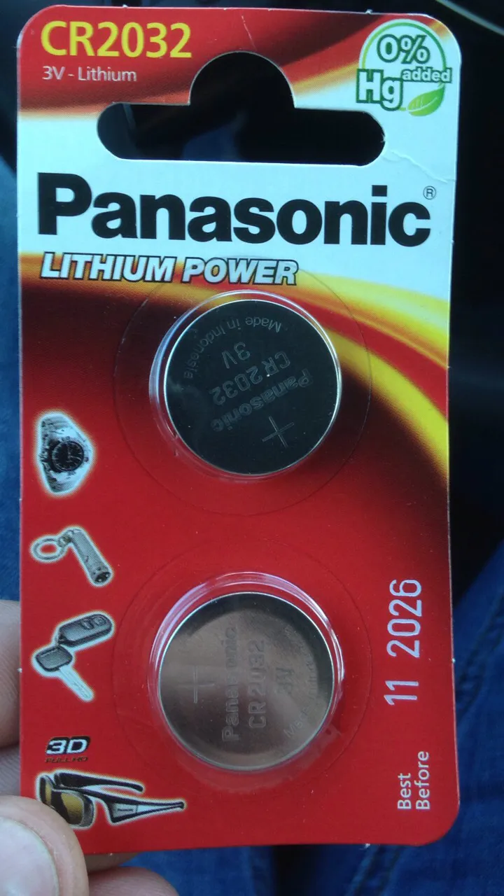 Panasonic two Battery CR2032