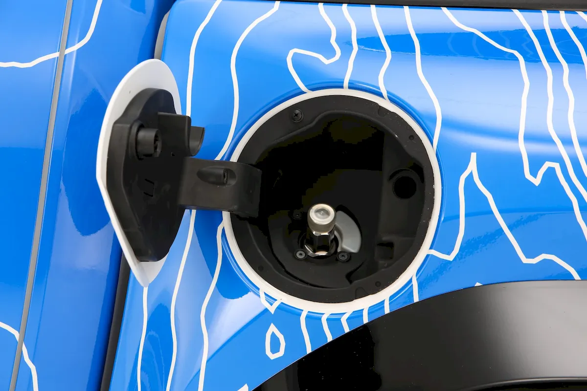 Hydrogen refueling is quick, one of its advantages over battery electrics