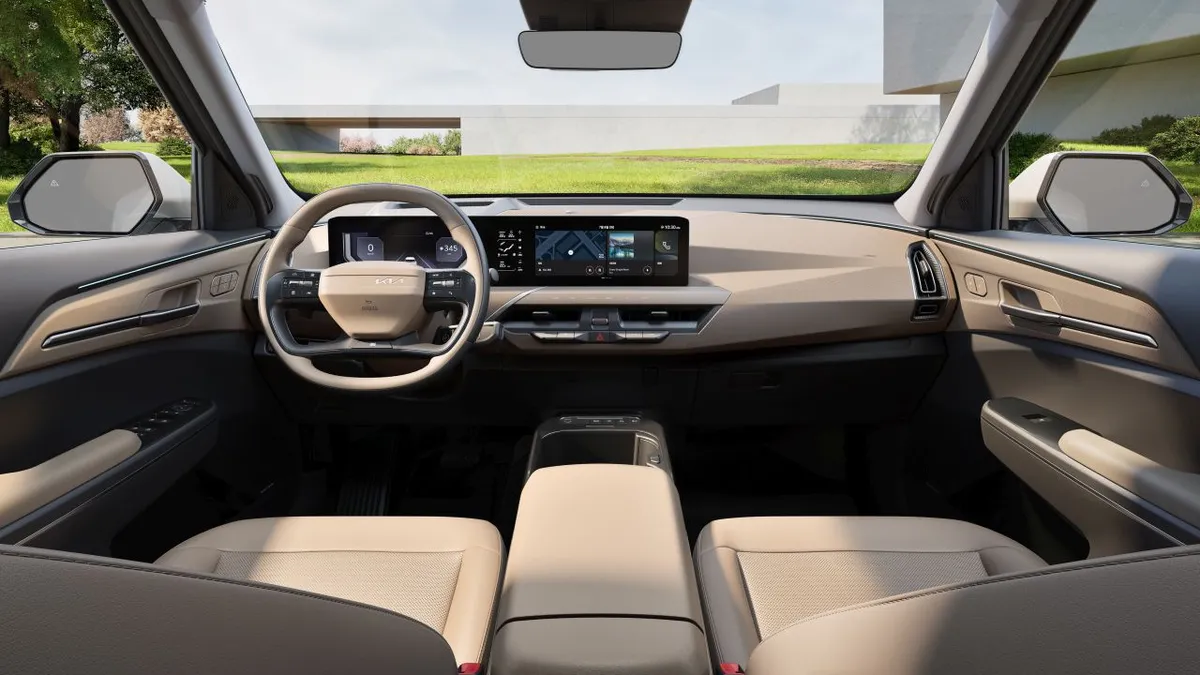 Interior claro do Kia EV5