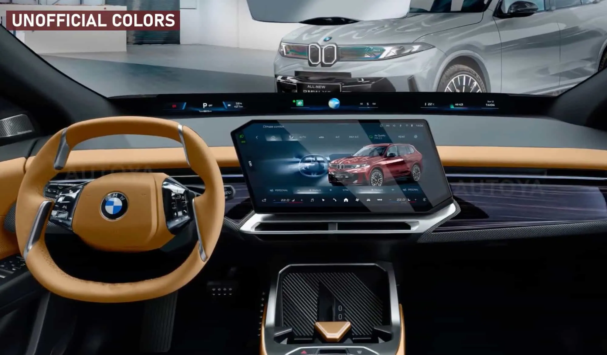 Interior of the new BMW X5 G65 (unofficial render)