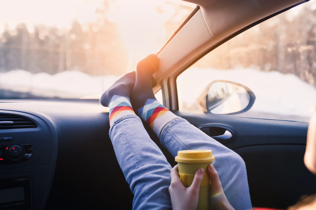 Never put your feet on the dashboard &mdash; and never let your passengers do it, either.