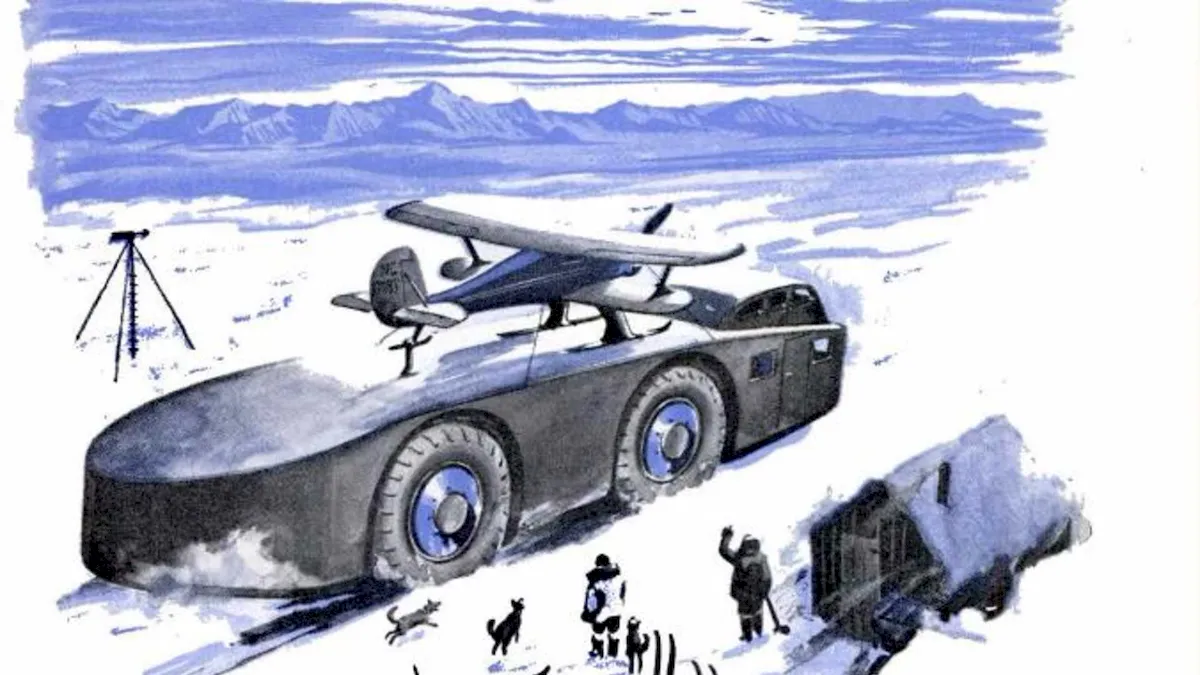 The all-terrain vehicle was intended to be a home and a laboratory on wheels.