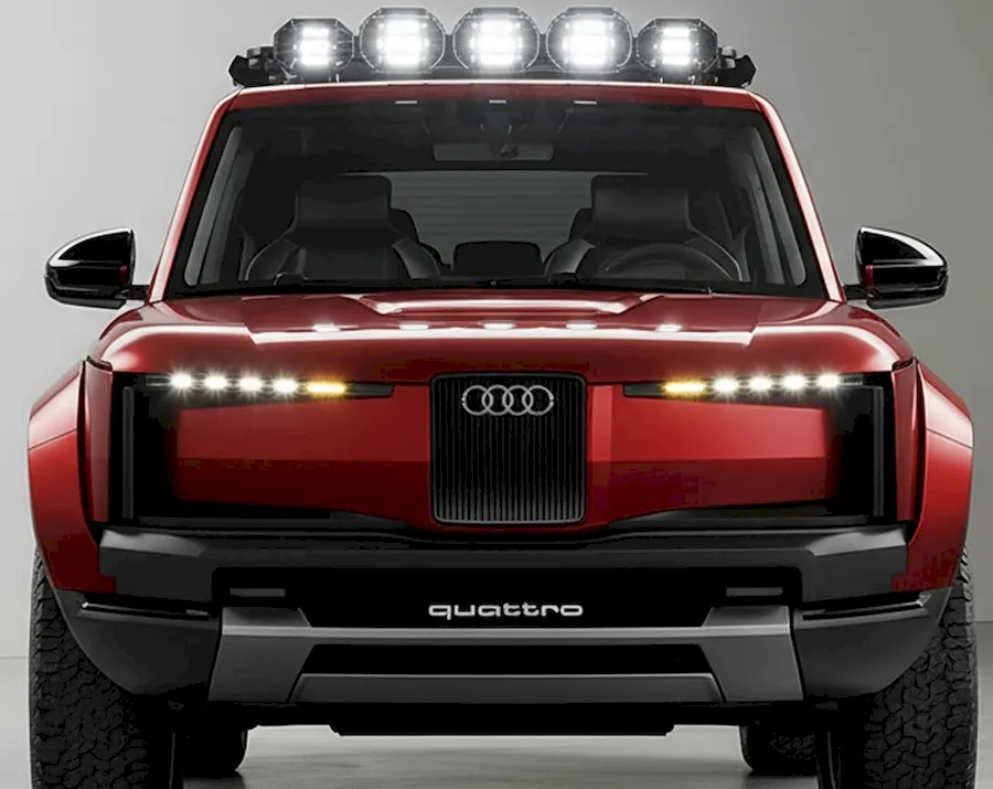 Concept art of Audi’s rumored body-on-frame SUV