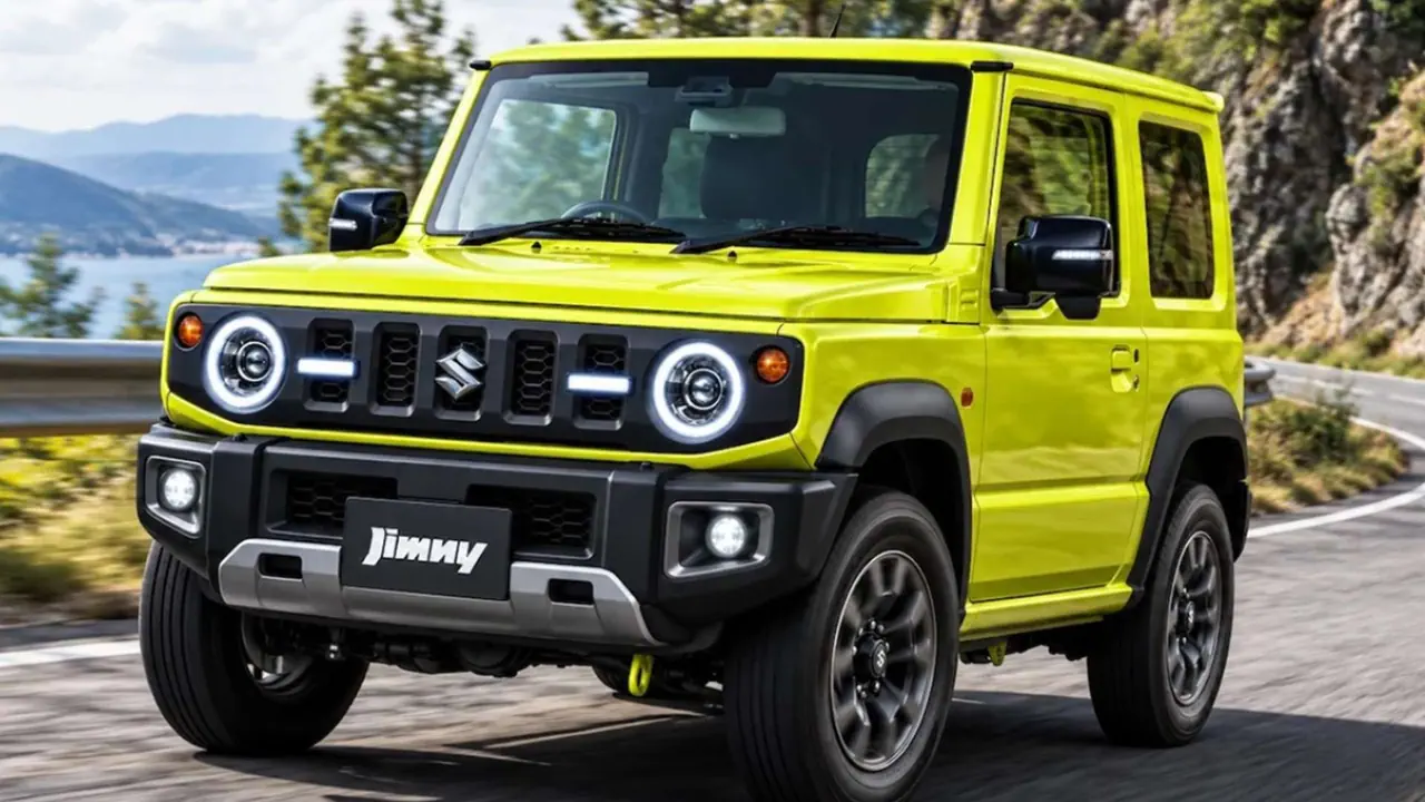 Independent rendering showing a possible facelift for the Suzuki Jimny.