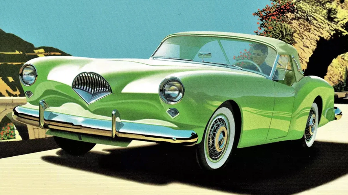 The Kaiser-Darrin was the first car in the United States with a fiberglass body