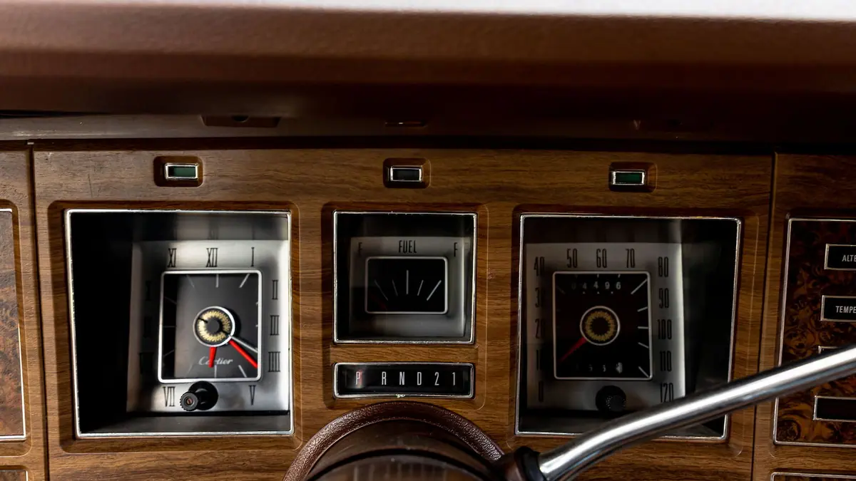 A Cartier clock in the instrument cluster &mdash; a sign of the car's special status!