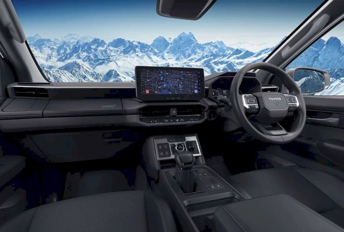 Interior of the latest Toyota Hilux