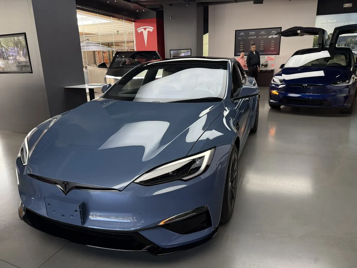 Tesla Model S Plaid - Frost Blue Metallic