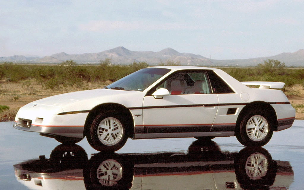 The Pontiac Fiero had a striking sports car appearance, but it failed to match that image in speed disciplines